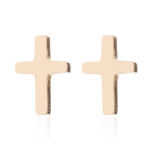 Aretes De Cruz Pequeños Minimalistas