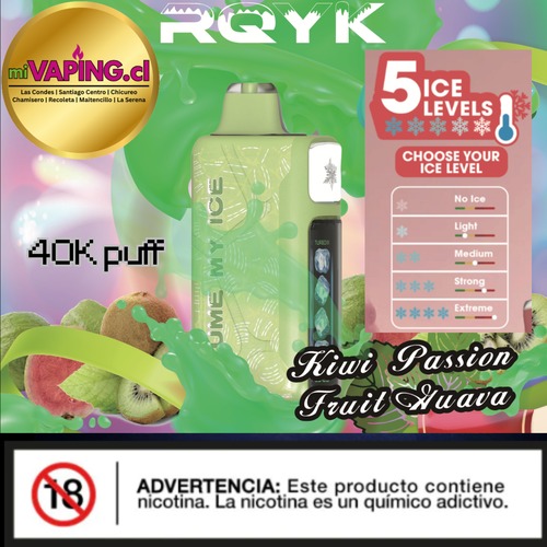 RQYK Kiwi Passion Fruit Guava 40K Puff